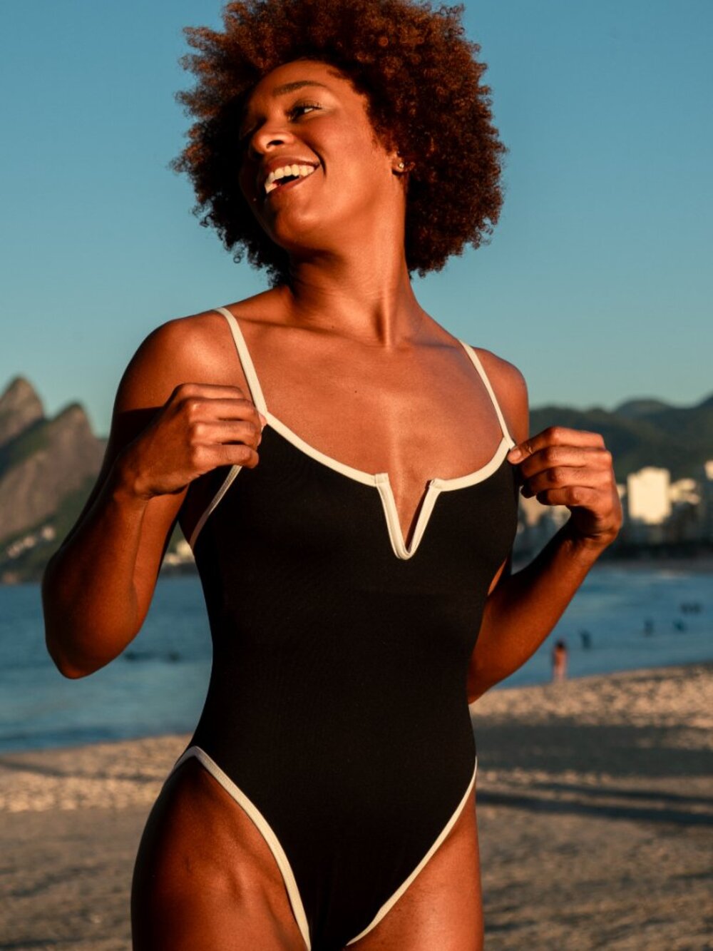 Tropicah Aluna Black One-Piece Swimsuit - Size available S, M & L